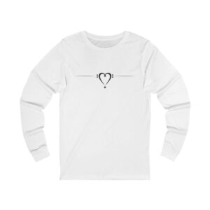 Bass Clef Heart Long Sleeve T-SHirt