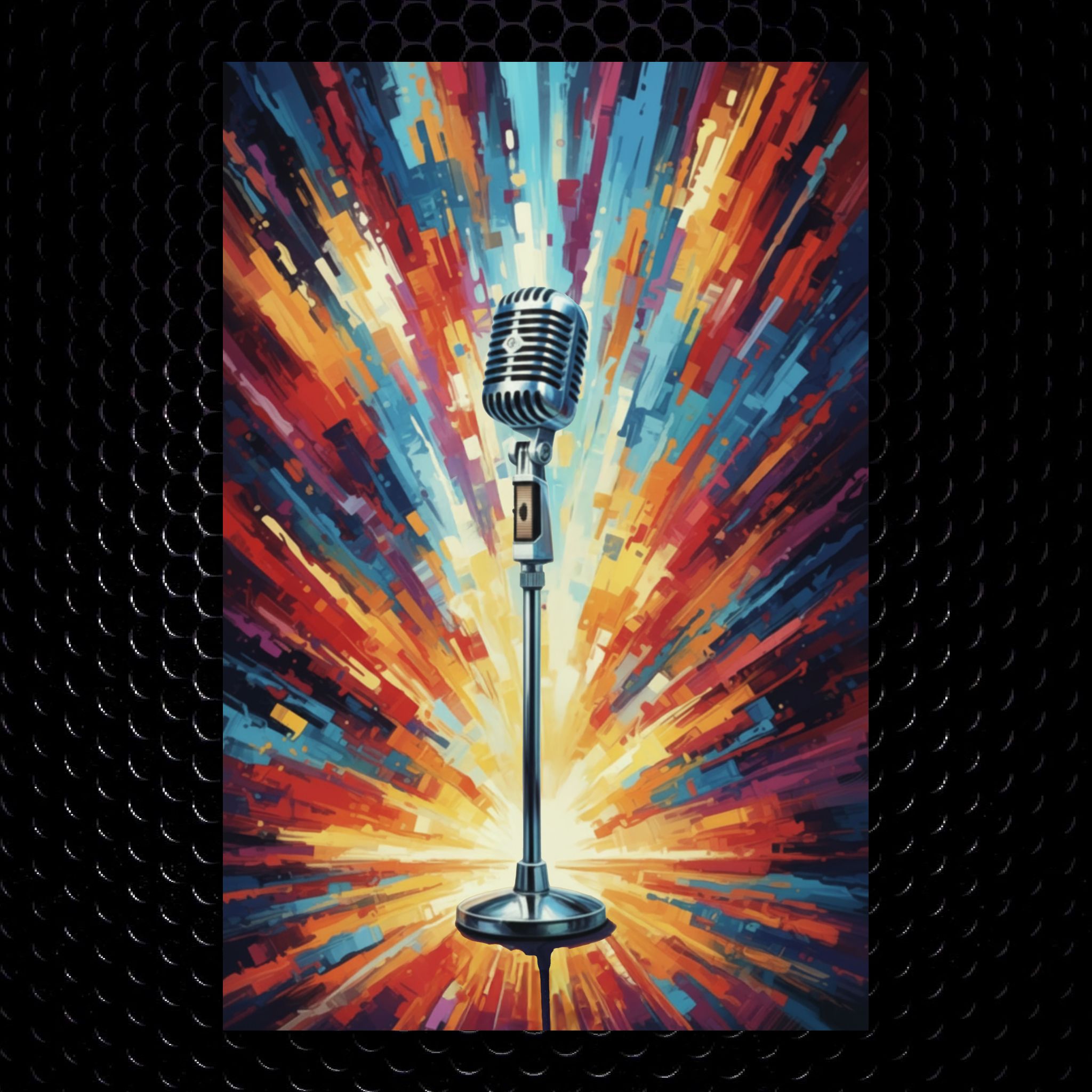 Microphone Wall Art