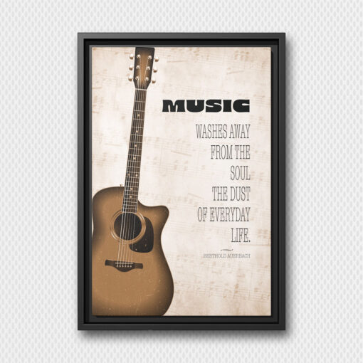 Guitar Music Quote Wall Art