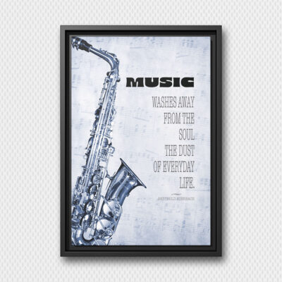 Saxophone Music Quote Wall Art